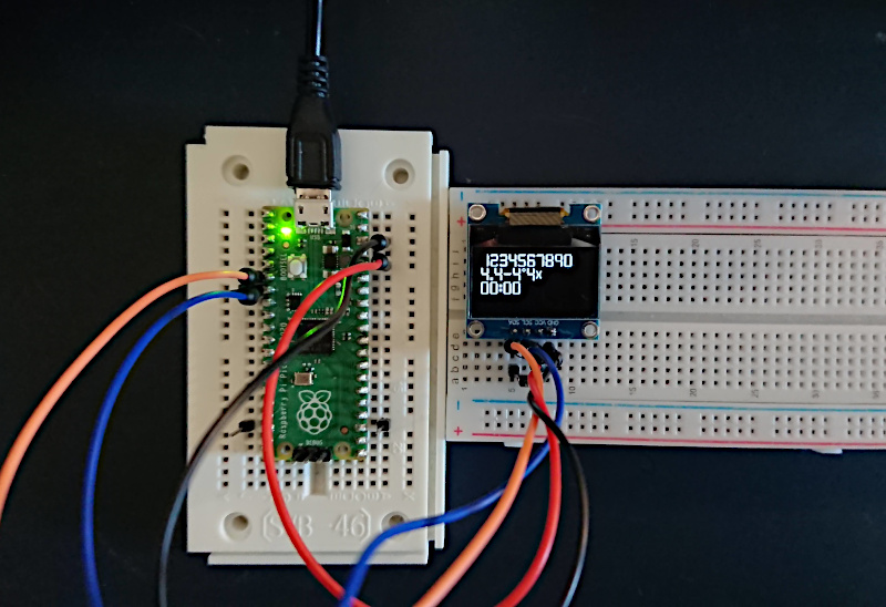 Demo of SSD1306 driven by RPi Pico.