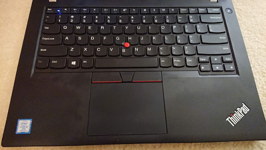 Picture of Lenovo T480 Keyboard and Track Pad